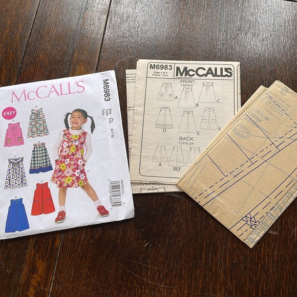 McCall's M6983 (sizes 6-7-8) pullover dresses - Picture 5 of 5
